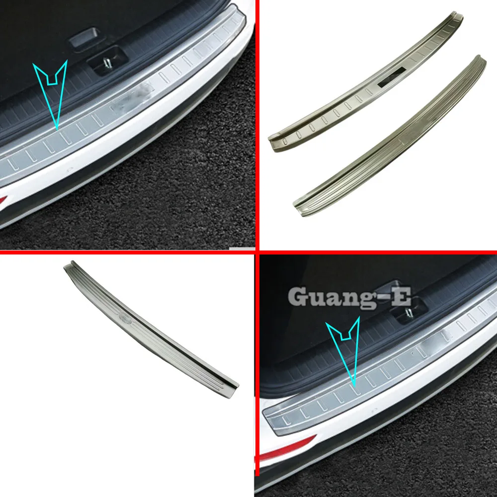 Car Stainless Steel Back Rear Pedal Door Scuff Plate Frame Outside Threshold Trunk 1PCs For Kia Sportage KX5 2016 2017 2018