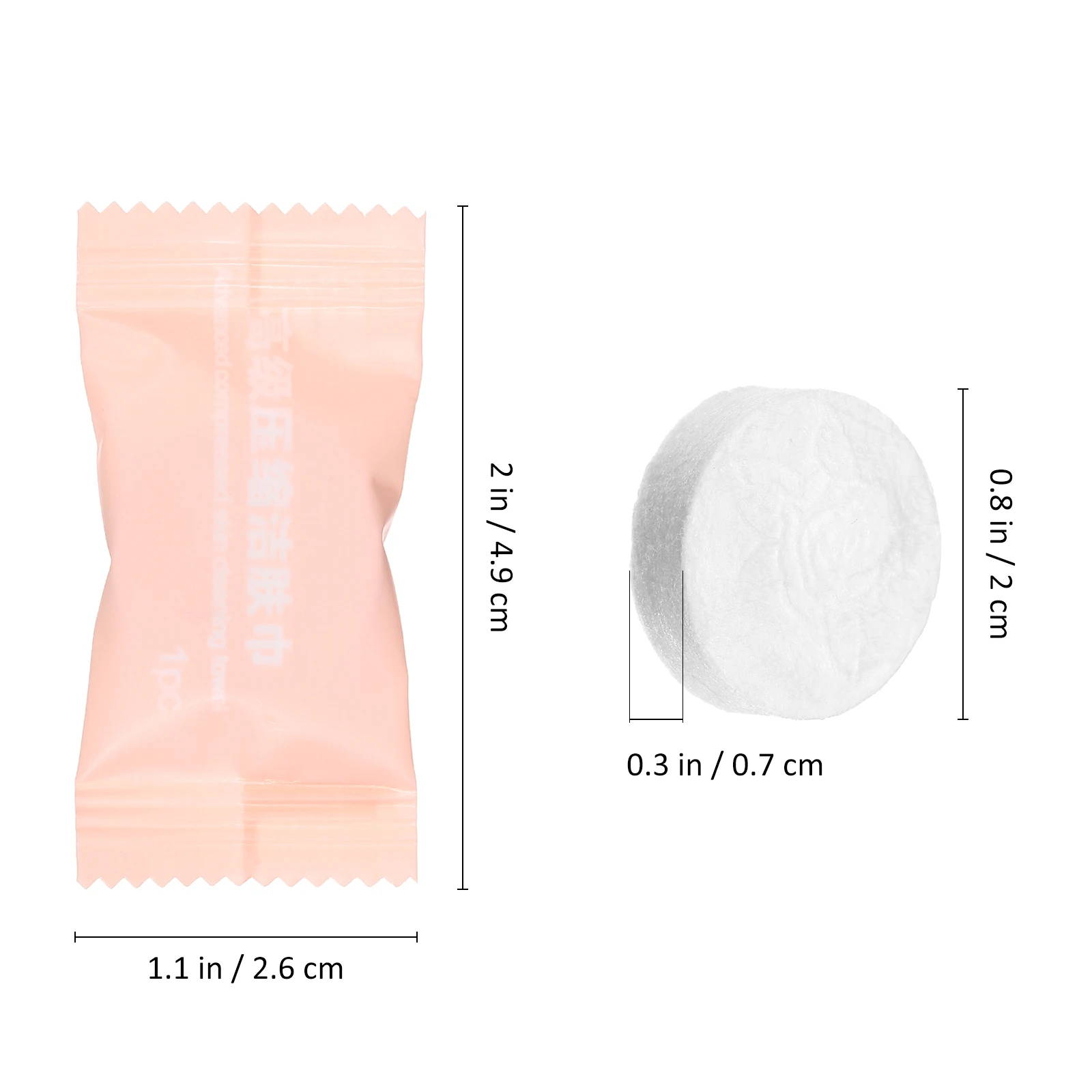 

100 Pcs Compressed Towels Disposable Facial Cleansing Paper Coin Tissues Tablets Mini Travel Washcloths Makeup Removal Outdoor
