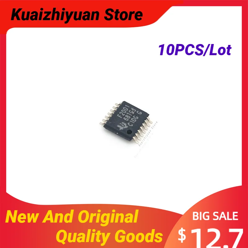 10PCS/Lot New And Original MSP430F2001IPWR MSP430F2001IPW Mark F2001 16-bit Comparator TSSOP-14 Quality Goods