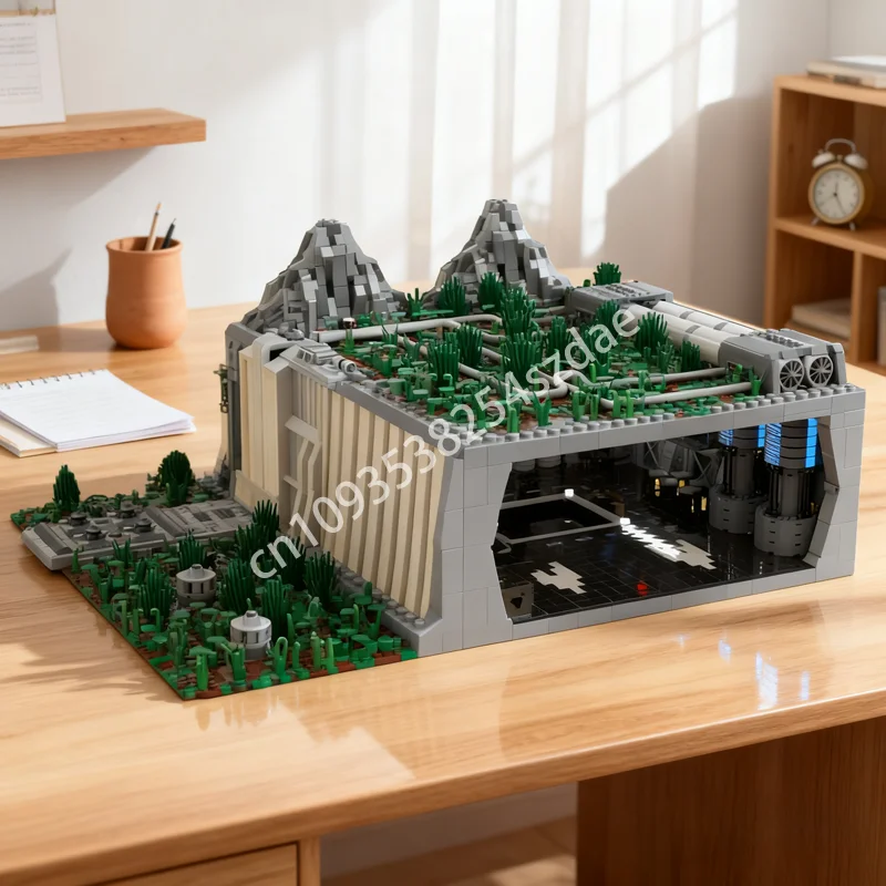 

7176 шт. MOC SW подземная императорская база, модель звезды, строительные игрушечные блоки, строительные блоки, сборка, рождественский подарок, сделай сам, кирпич для детей