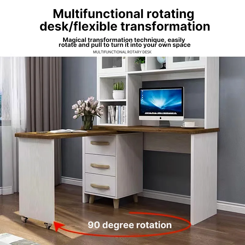 Small Cyclone Rotating Office Desk Dining Table Hardware Accessories 90 Degree Rotating Folding Countertop Furniture Connector