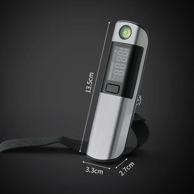 1PC 50kg/110lb Digital Luggage Weight Scale With tape Measure LCD Display Pocket Electronic Suitcase Travel Scale Weight Tools