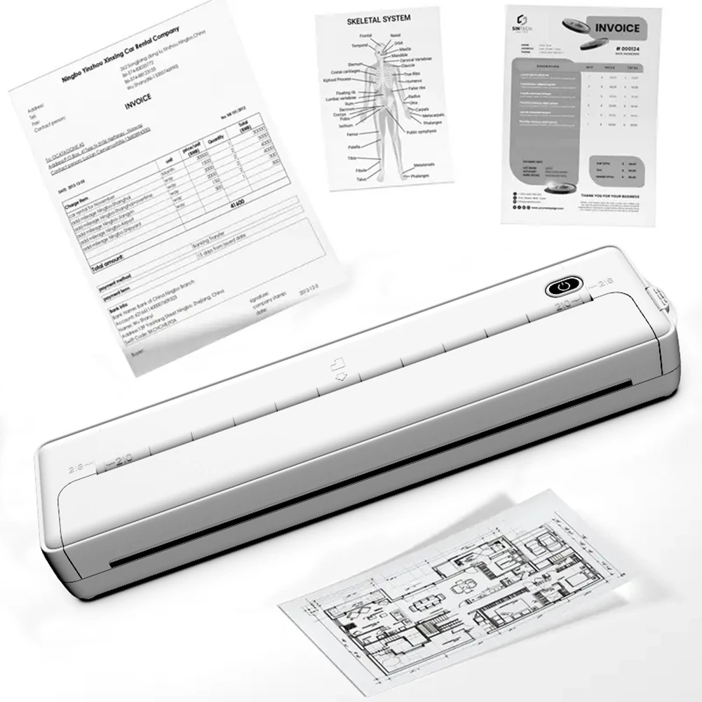 

100/200 Sheets Continuous Printing Paper Auto Recognition Folded Thermal Paper Multipurpose Printing Paper