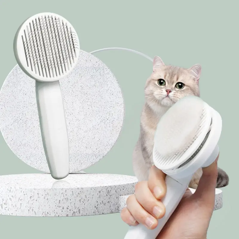 Cat Comb Hair Removal Pet Magic Comb One Click Floating Hair