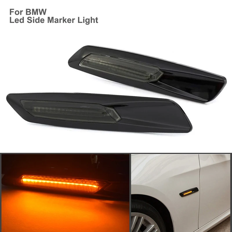 

Dynamic Amber Flashing for BMW F10 LED Side Marker Light Turn Signal For BMW 5 Series F10 F11 F18 2011 2012 2013 OEM#63137154168