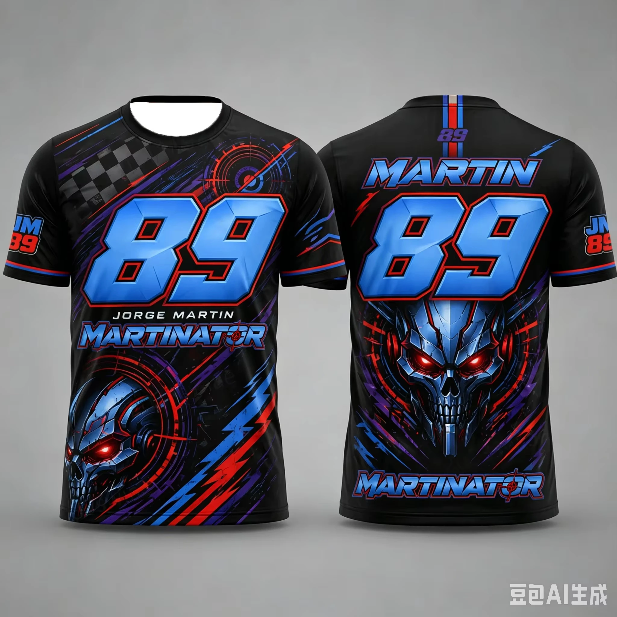 Men’s Women’s and Kids #89 Jorge Martin Graphic Tee Martinator Printed Breathable Quick-Dry Family Matching Casual T-Shirt