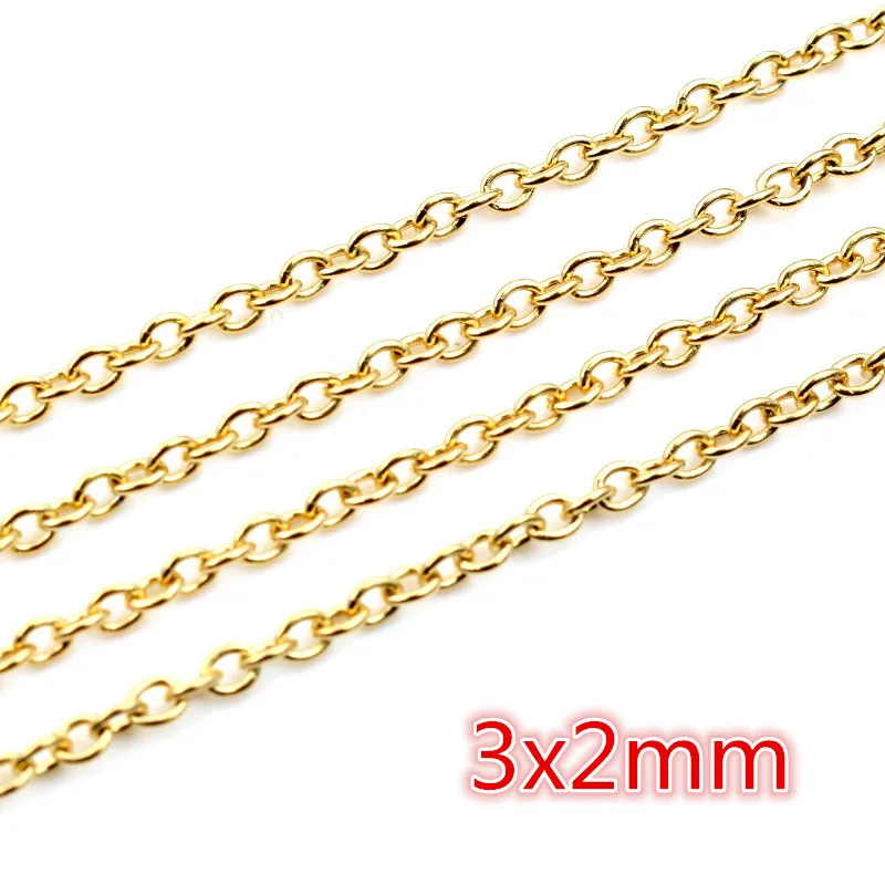 Never Fade Stainless Steel Gold Plated Necklace Chains