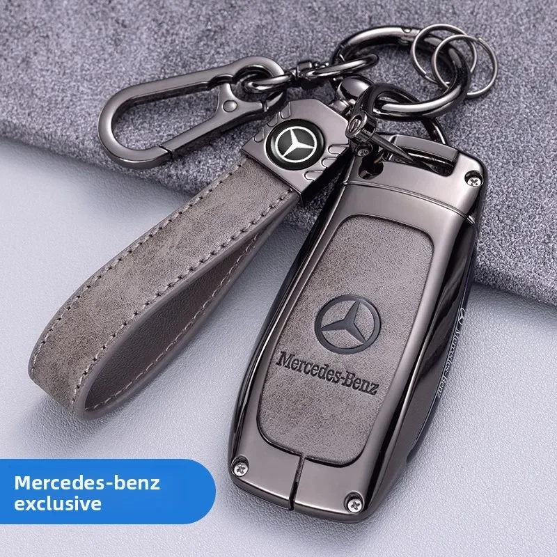 Car Key Case Cover Shell Fob For Mercedes Benz A C E S Class W204 W205 W212 W213 W176 GLC CLA AMG W177 Key Protector Keyless
