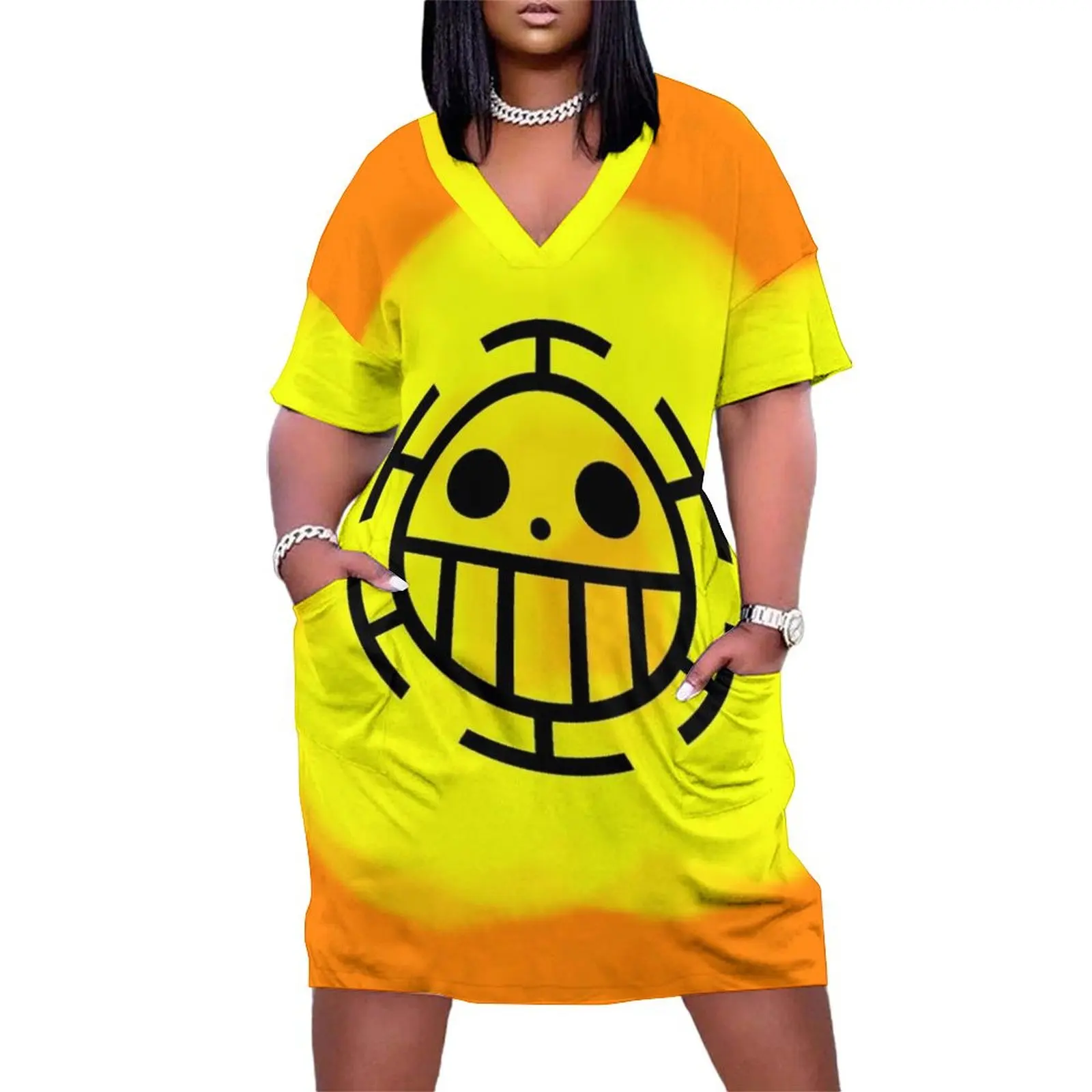 Trafalgar d Law flag Loose Pocket Dress summer clothes for women dresses for woman 2025 prom clothes dress for women summer