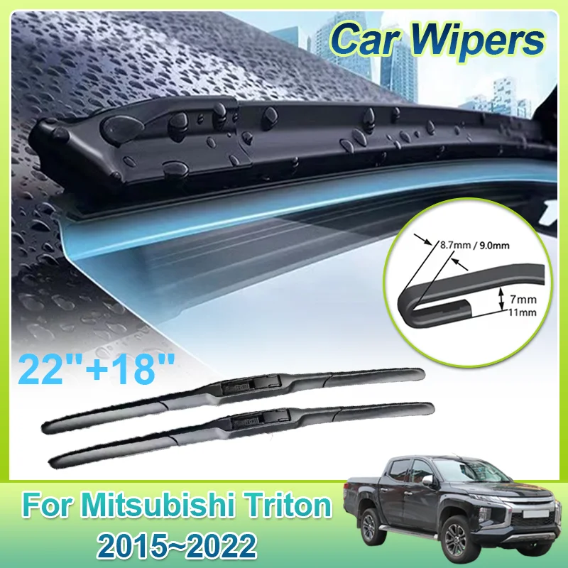 

Автомобильные аксессуары для Mitsubishi Triton L200 2015 ~ 2022 2016 2017 2018 автомобильные дворники переднего стекла безрамные резиновые дворники для очистки снега
