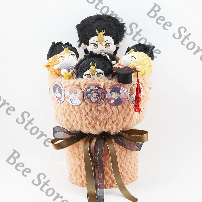 

Хайкю!! Хлопковая кукла, букет цветов, готовые изделия ручной работы, плюшевая фигурка куклы, упаковка, изысканный подарок на выпускной