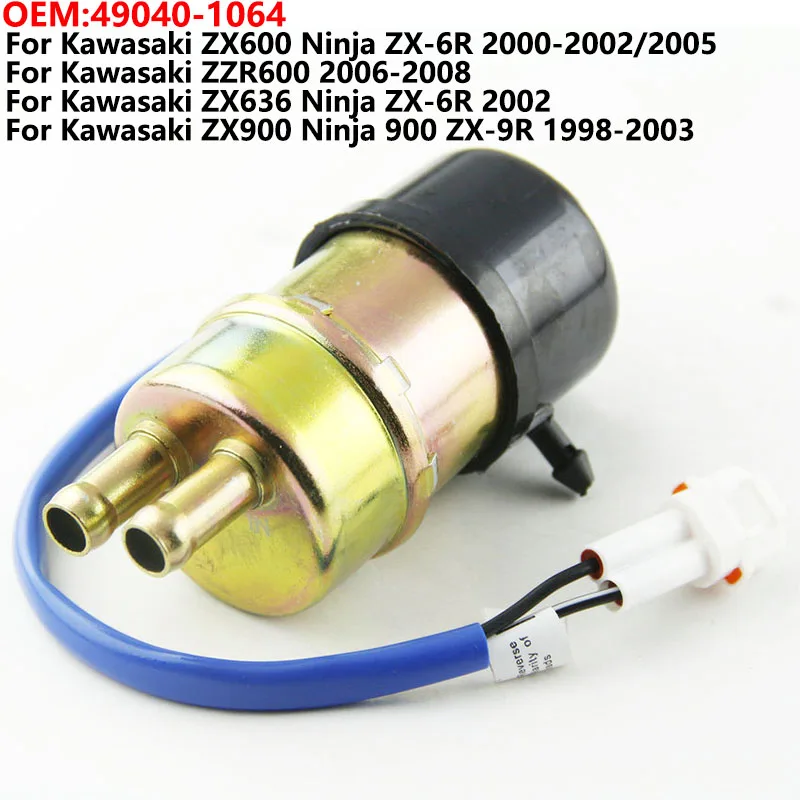 

Diesel Fuel Pump For Kawasaki ZX600 ZX636 ZX900 Ninja ZX-6R 2000-2002/2005 900 ZX-9R 1998 1999-2003 ZZR600 49040-1064