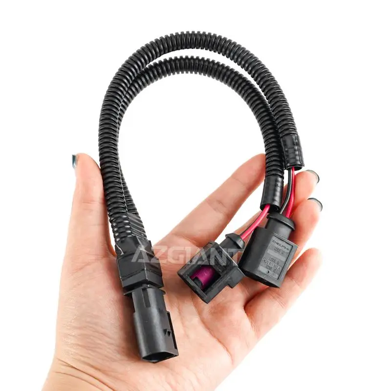 

For VW POLO Golf 6 Jette Bora High Low Tone Horn Cable Snail Adapter Plug One To Two Harness Cable