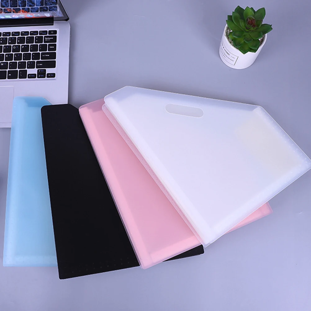 

Creative Desktop File Organizer Multi-Layer File Holder Plastic Document Storage Mail Organizer Office Use