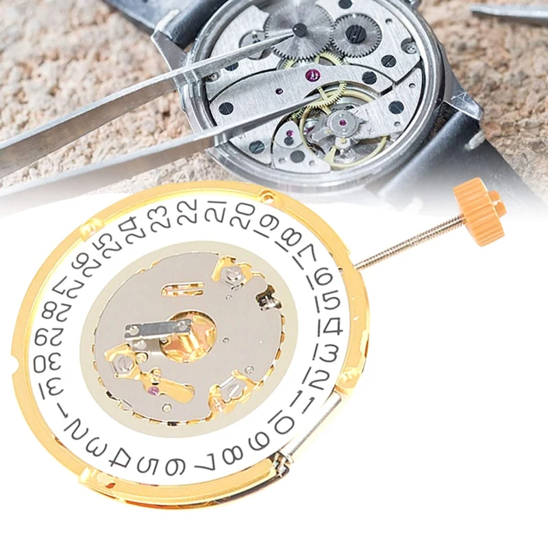 6004D Watch Movement 6004Two And A Half Needle Movement 3 O'clock Calendar Quartz Watch Movement Accessories For RONDA