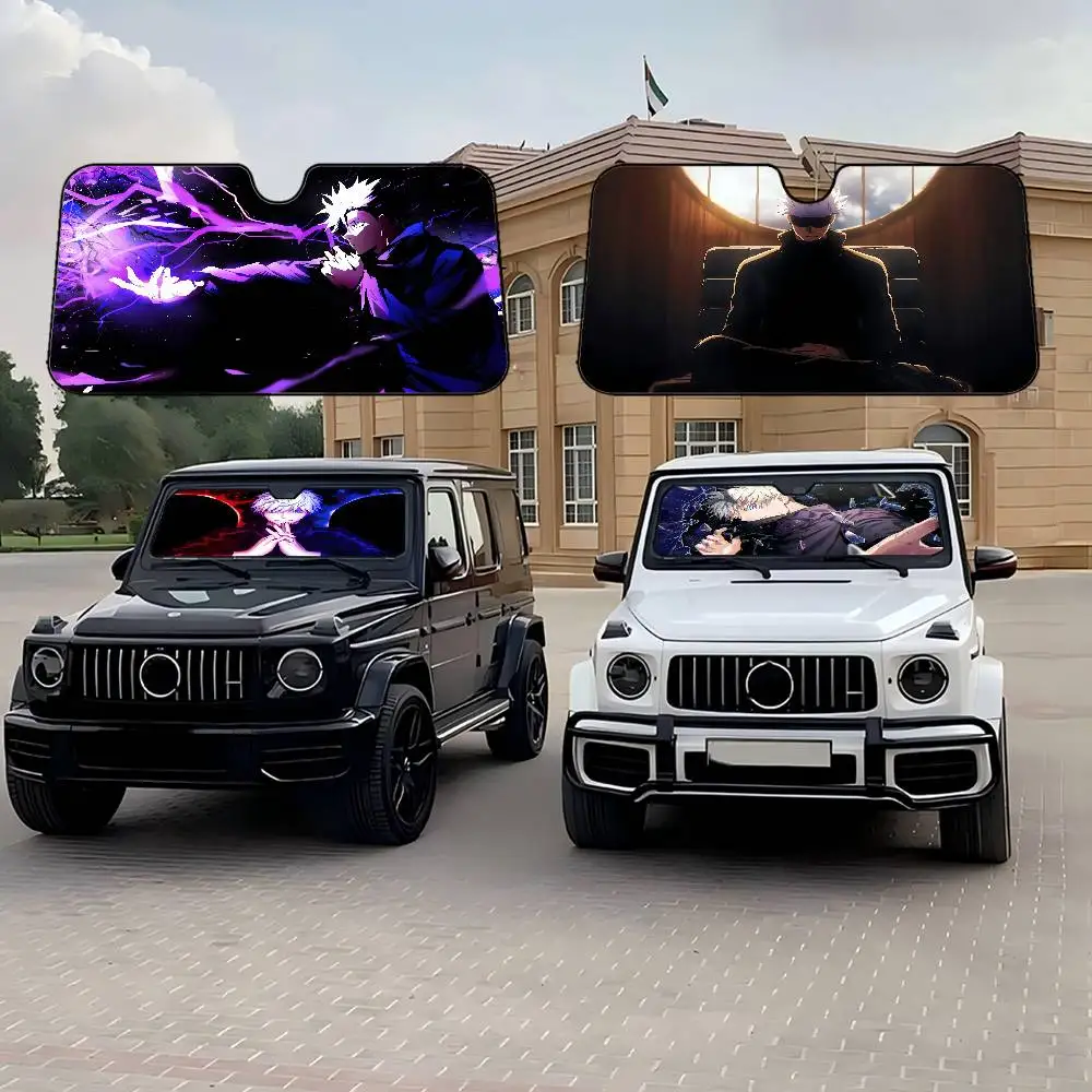

Jujutsu Kaisen Satoru Gojo Windshield Sun Shade For Car SUV Truck Front Window Sun Shade Accessory Visor Protector Shield Cover