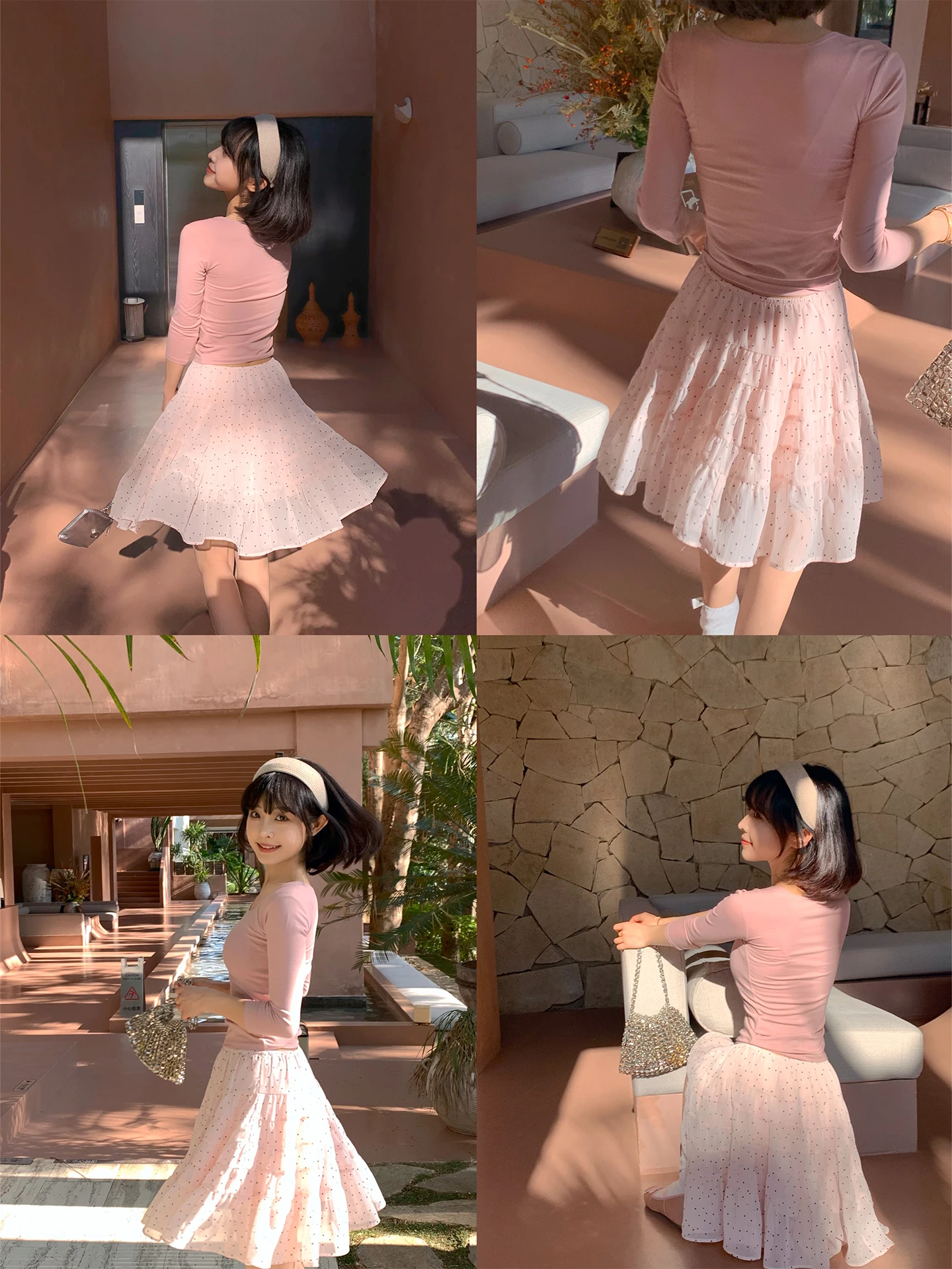 

Юбка А-силуэта с высокой талией для женщин, весна-лето, модная, с защитой от просвечивания, в горошек, кружевная, универсальная, короткая юбка с высокой талией