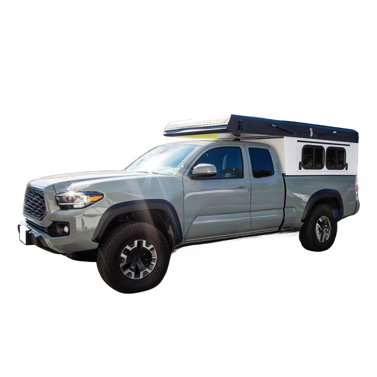 Camping pickup box, aluminum half cover, camper, pickup camper