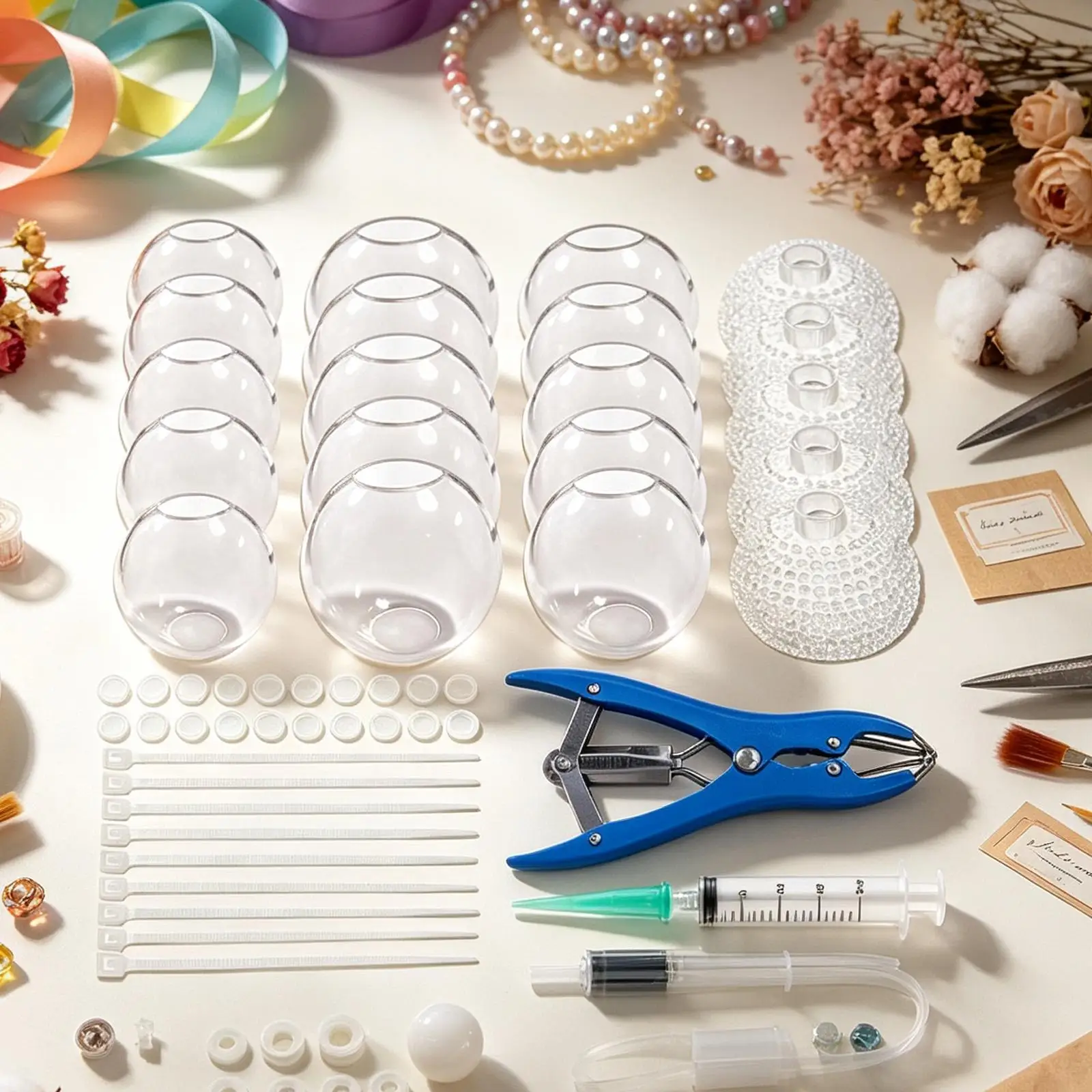 Squeeze Ball Making Kit 22 Piece Complete Craft Set with Expander Children Fidget Toys for Classroom Prize Stocking Stuffers
