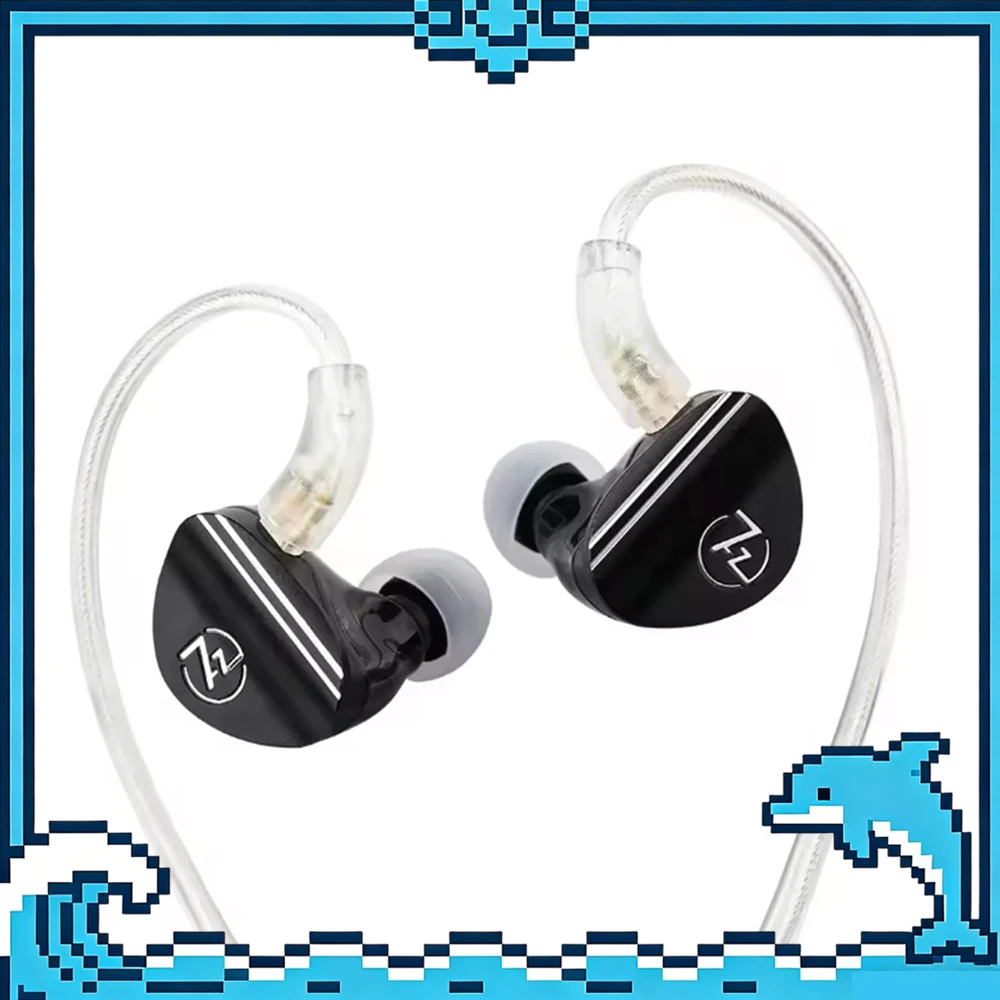 

Наушники 7HZ Sonus 1DD+1BA Hybrid IEM HiFi с отсоединяемым высококачественным посеребренным кабелем OCC для аудиофилов и музыкантов