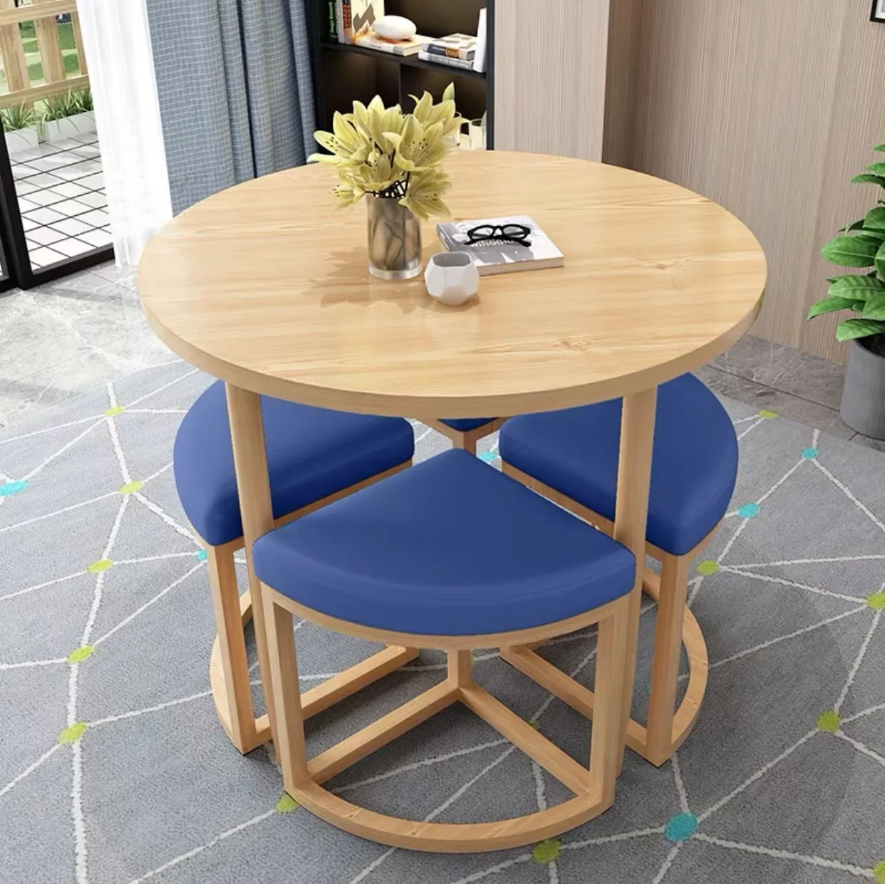 Modern Set Kitchen Dinning Tables Chairs Coffee Conference Office Dinning Tables Outdoor Nordic Mesa Plegable Home Furniture