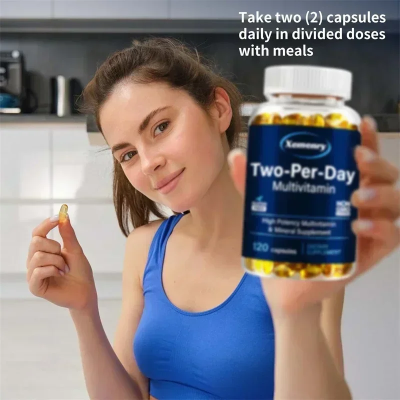 Two-Per-Day Multivitamin - Rich in Vitamins and Minerals, Maintains Heart, Brain, and Cardiovascular Health and Enhances Energy