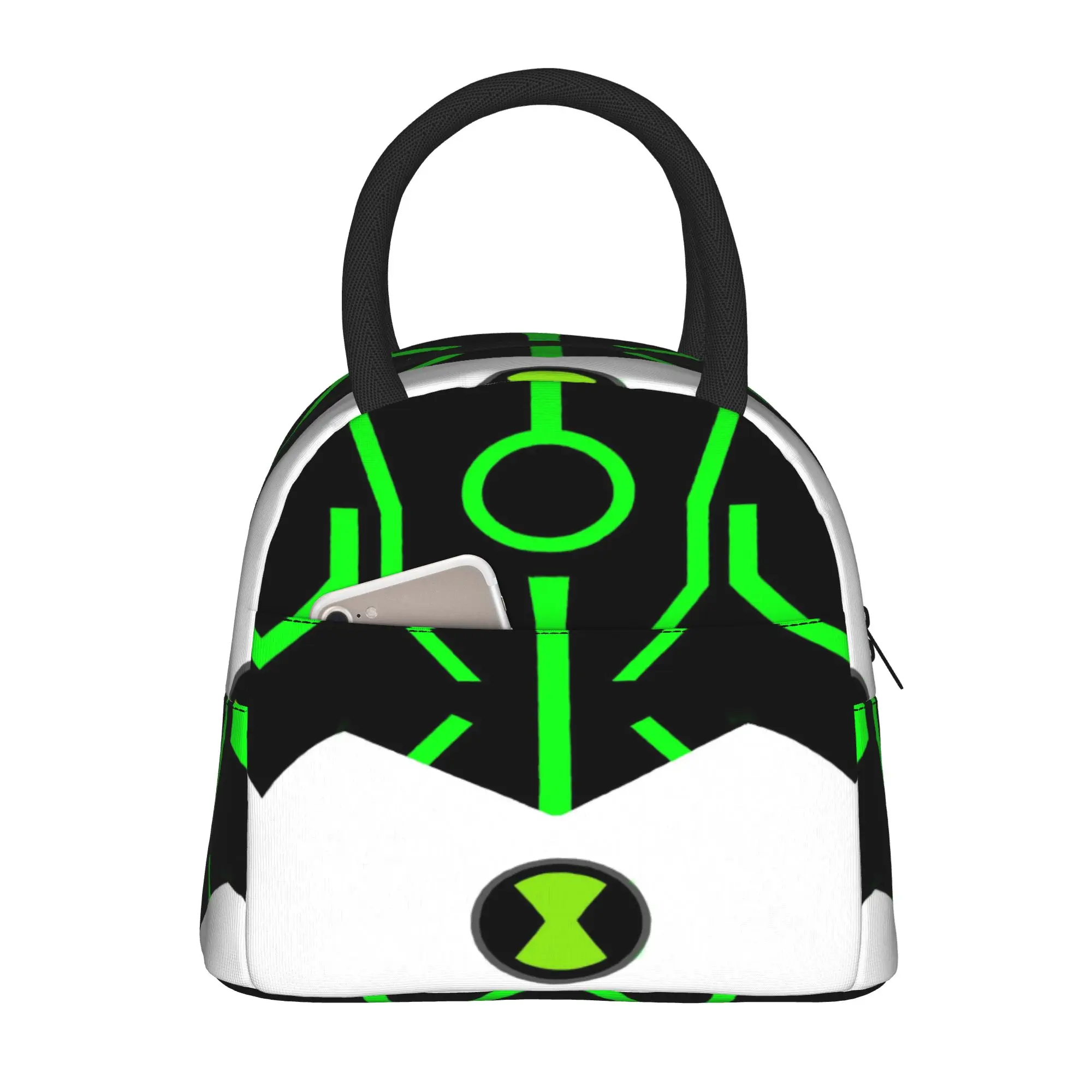 Back to school season  Meal Bag Ben10 Omnitrix Symbol Line Art New Harajuku Design Personalised Snack Storage Lunch Bag