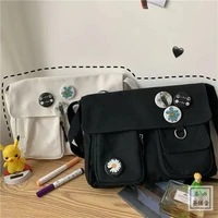 Xierya Women Canvas Messenger Bag Youth Ladies Fashion Shoulder Bag Student Large Capacity Female Crossbody Bags Woman Packet - Image 3