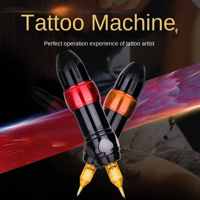 Wireless Tattoo Pen Power Supply Voltage Adjust Aluminium Alloy USB Rechargeable RCA Tattoo Machine Battery