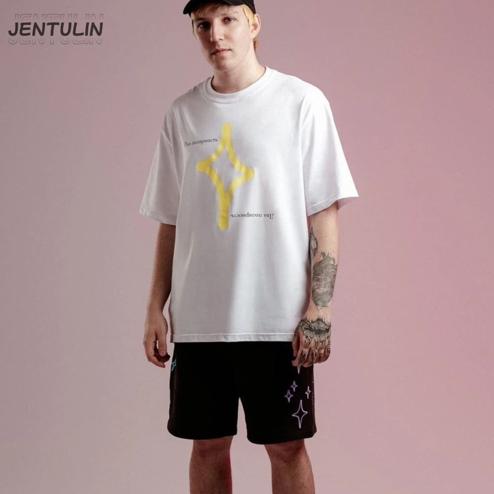 Streetwear herenshorts provaдие sterren grafische print oversized jorts baggy harajuku korte broek Y2k unisex kleding Koreaanse goth