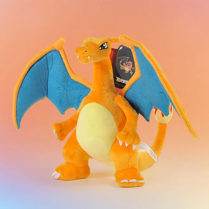 

Pokemon Kawaii Charizard Stuffed Toys Cartoon&Cute Firedragon Plush Dolls Throw Pillow Birthday Gift For Kids Friends Boys