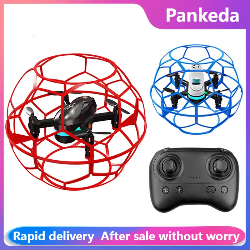 YL16 RC Racing Football Drone 2.4G 3D Full Protection Pressure Altitude Brushless 360° Roll Remote Control Quadcopter For Kid