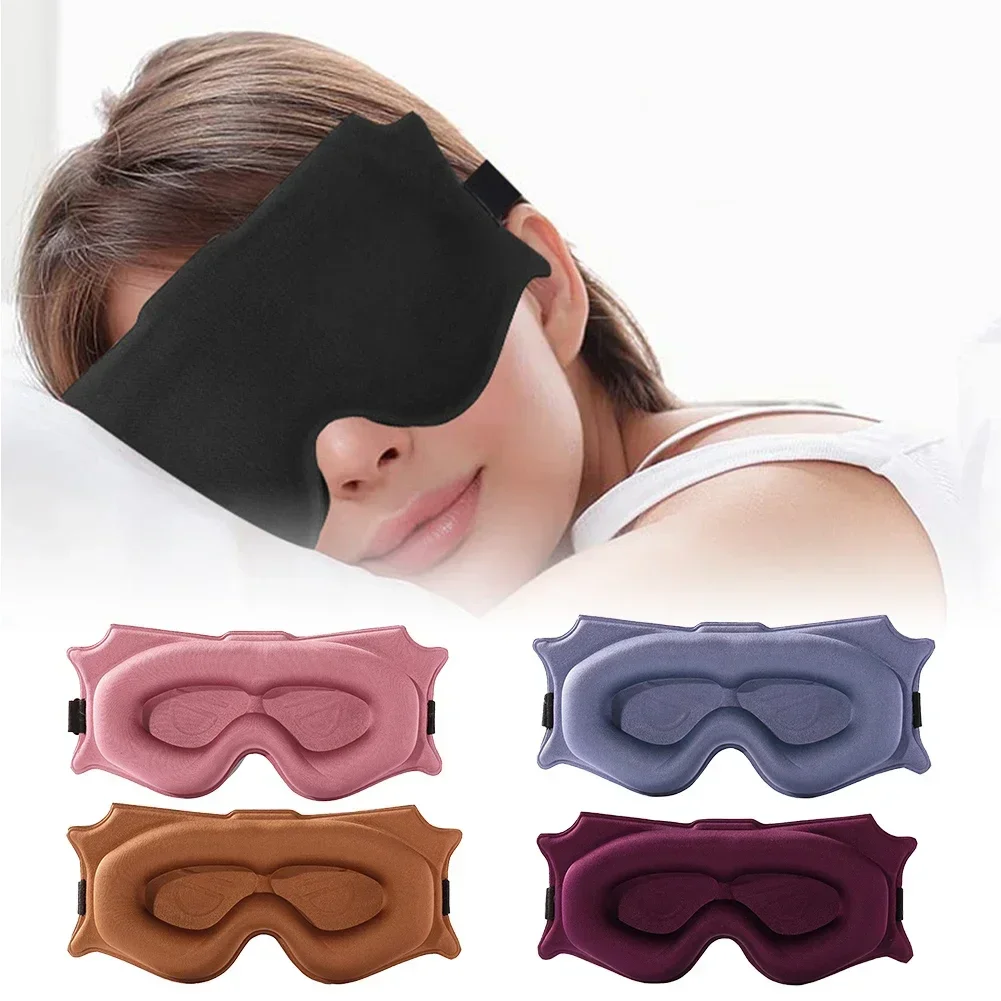 Maschera per dormire 3D Blocco maschera per dormire imbottita morbida e leggera per gli occhi Slaapmasker Ombretto Benda per dormire Maschera per il viso Benda sull'occhio