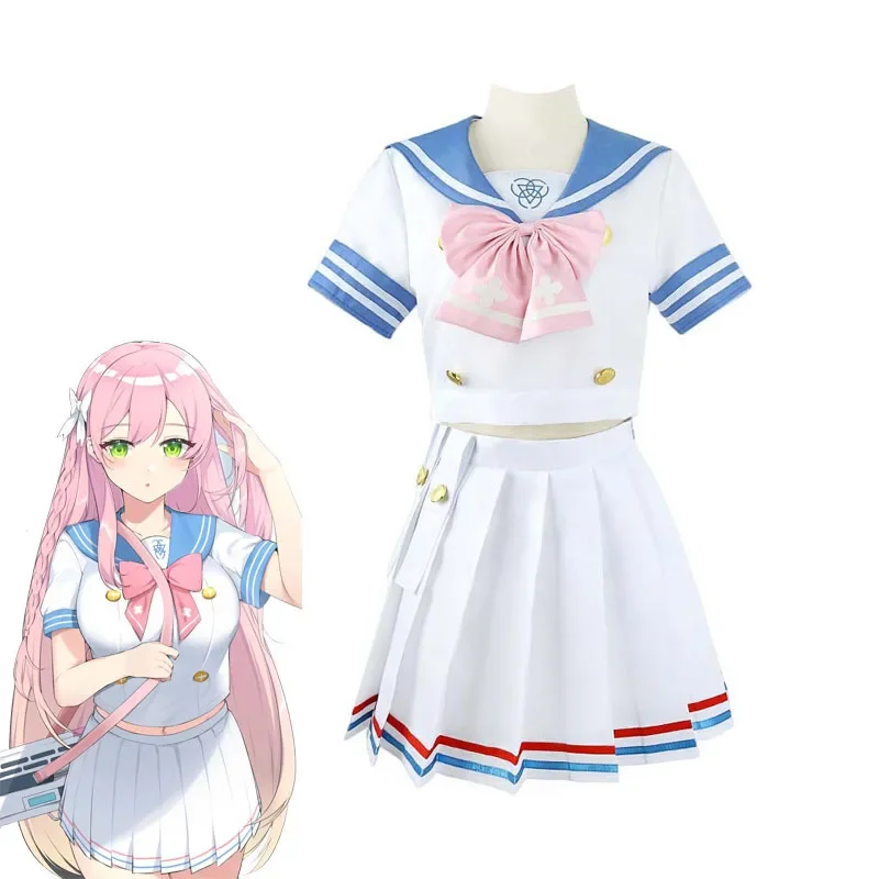 

Women's Anime Lingerie Japanese Schoolgirls Uniforms Cosplay Urawa Hanako Game Uniform Sailor Suit Cosplay Anime Halloween