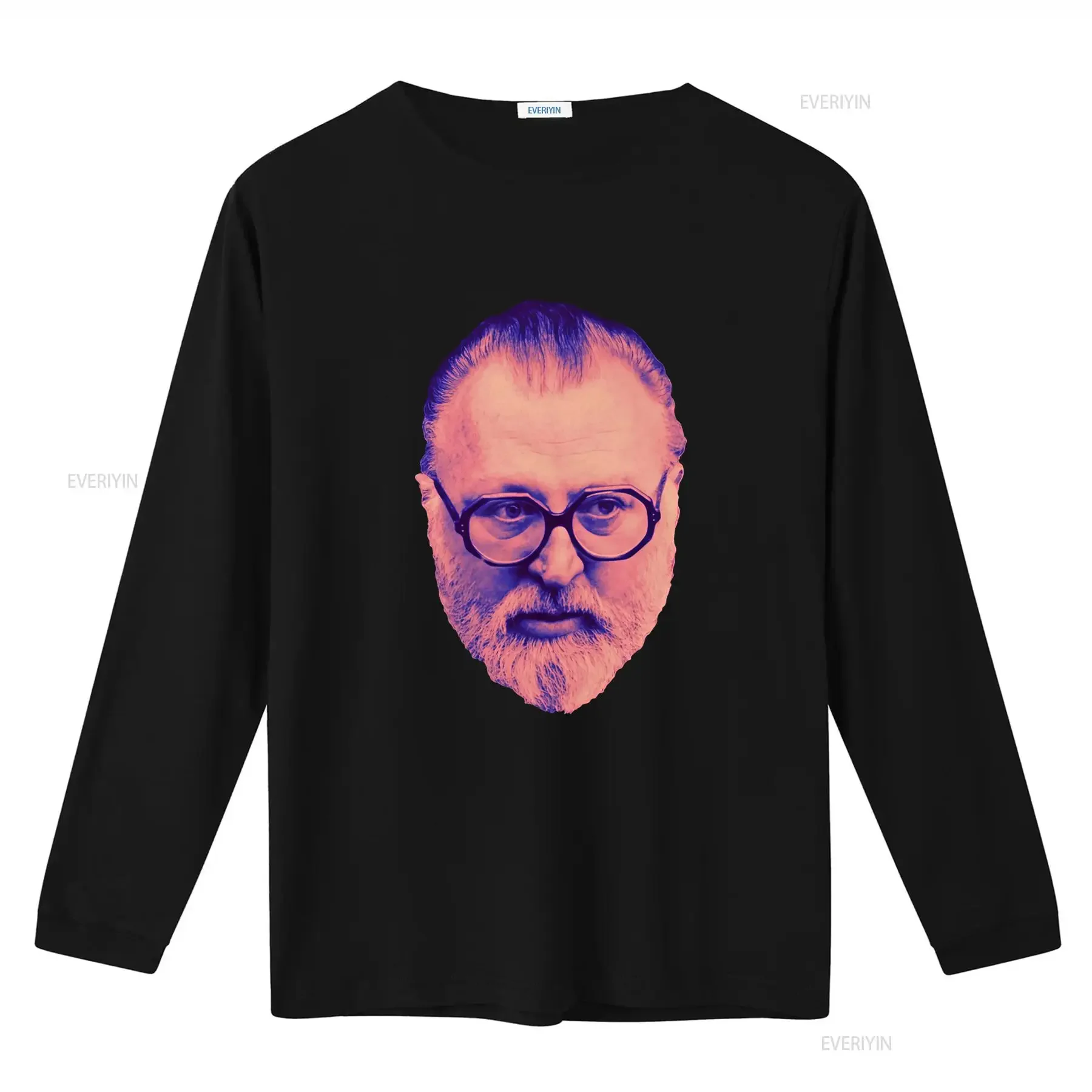 Sergio Leone Director Cinema Cult T Shirt HQ Movie Print Heavyweight Crewneck  vintage Washed Stylish Casual Unisex fashion