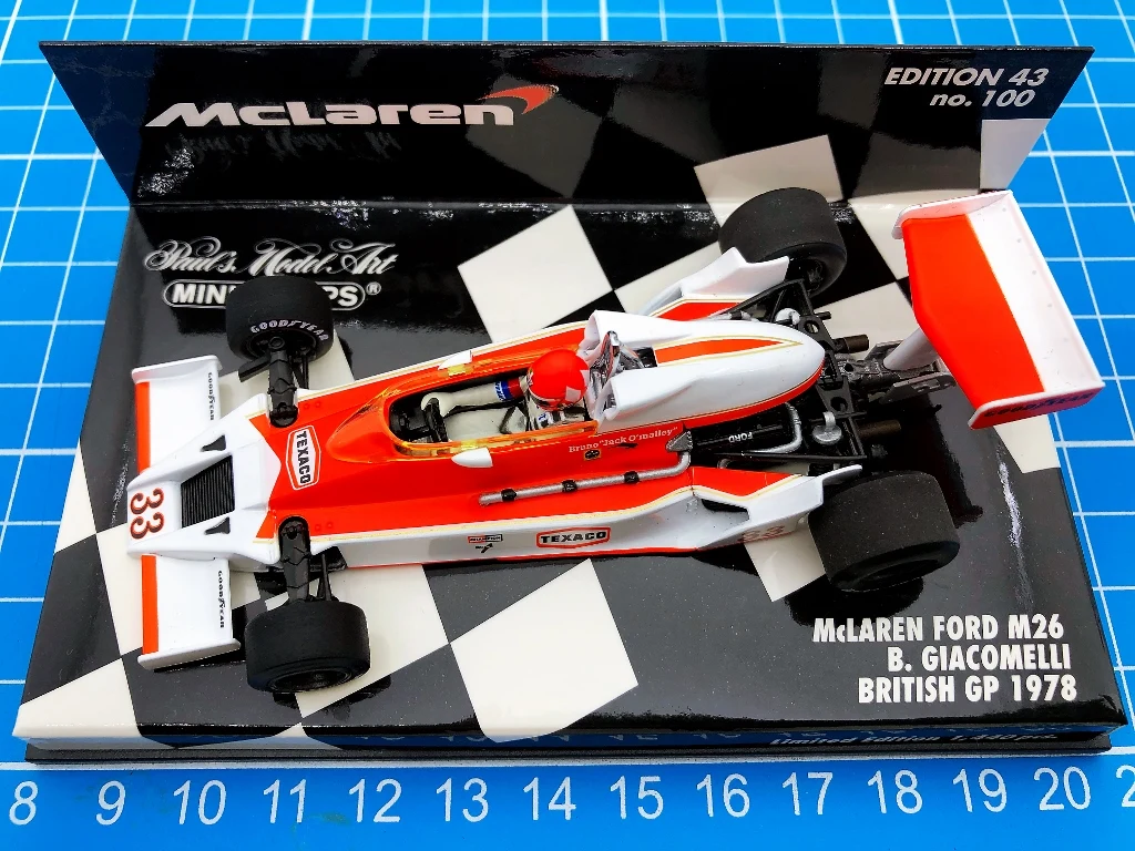 Minichamps 1:43 F1 M26 1978 Giacomelli Britain Simulation Limited Edition Resin Metal Static Car Model Toy Gift