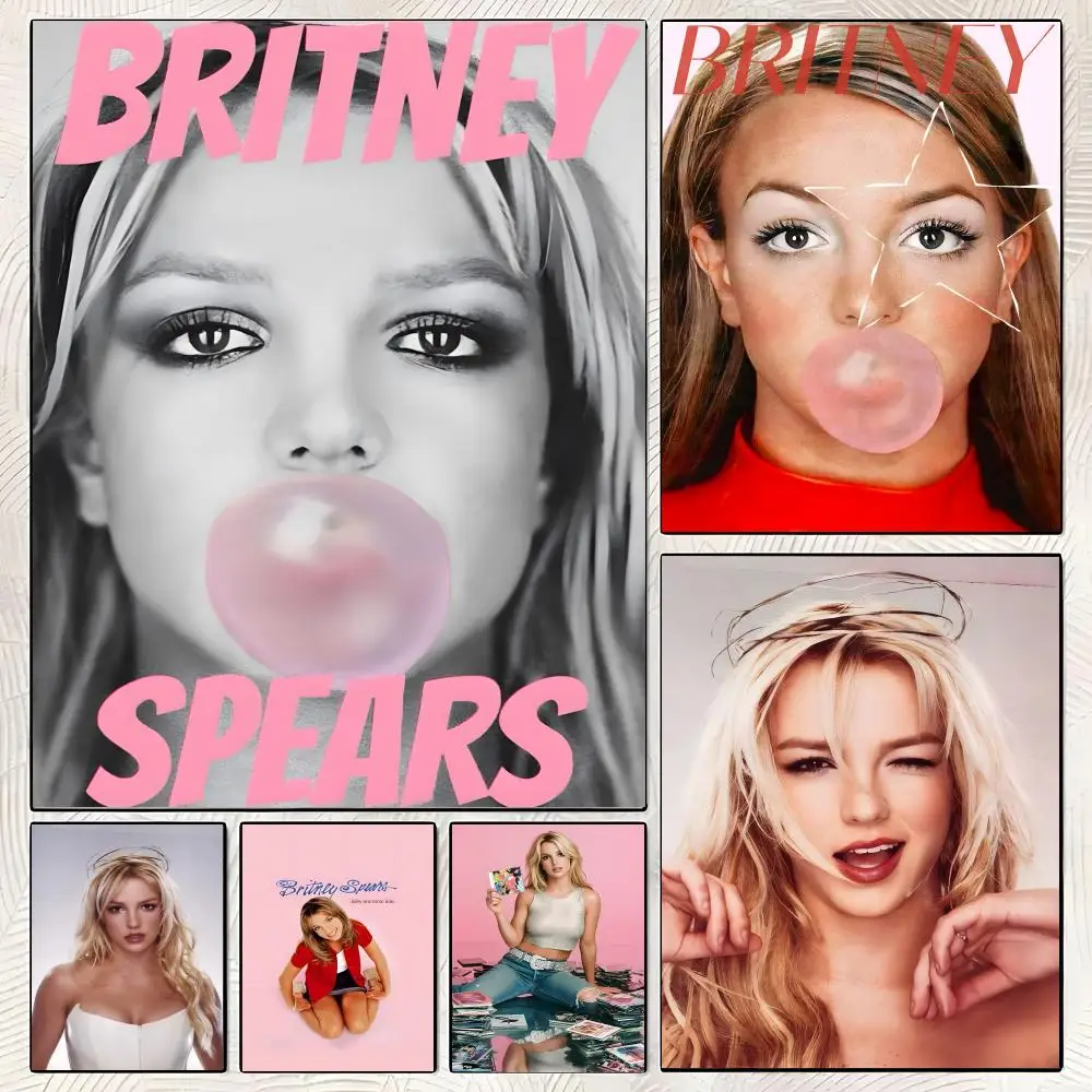 B-Britney Spears Poster High-definition  poster stickers, suitable for bedroom, living room, home decoration