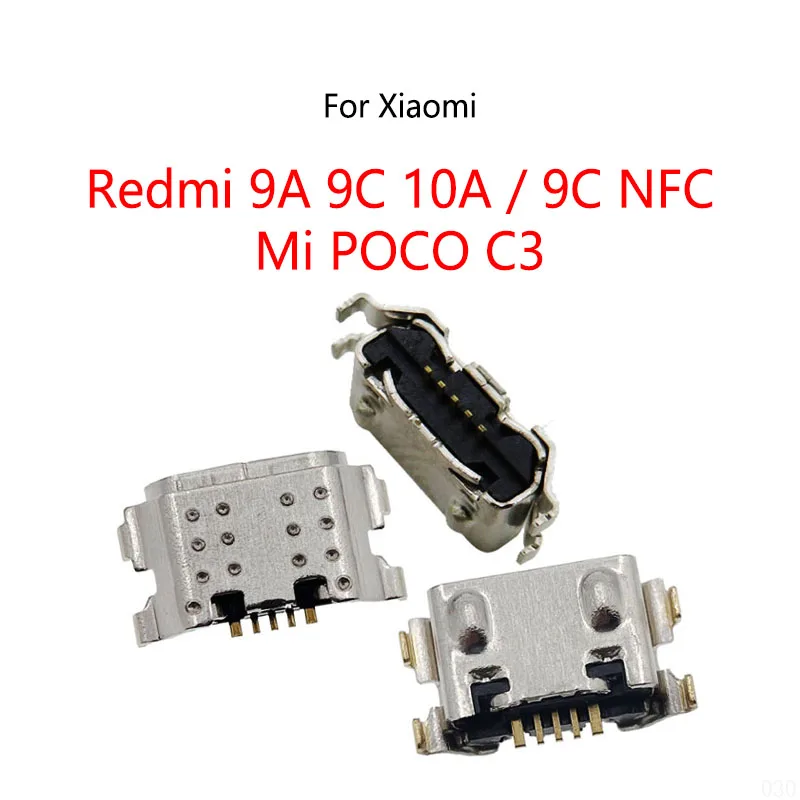 50 SZTUK/Partia Złącze Portu Ładowania Micro USB Do Xiaomi Redmi 9A 10A 9C NFC Mi POCO C3 Pocophone — zdjęcie 7