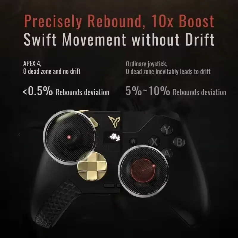 APEX 4 وحدة تحكم ألعاب بلوتوث أسود أسطورة WuKong مقبض قوة النخبة ردود الفعل الزناد لوحات ألعاب لاسلكية الكمبيوتر/التبديل/المتنقل/التلفزيون