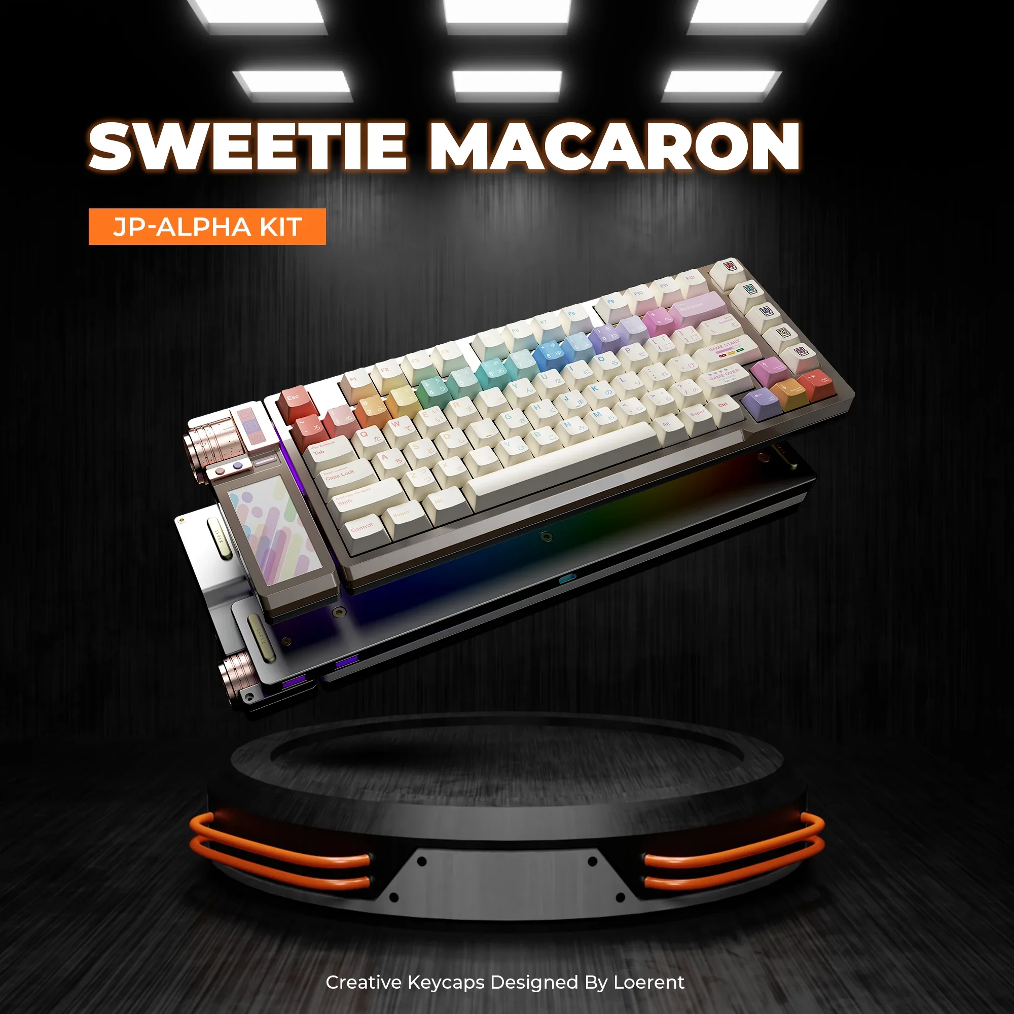 Sweetheart Macaron PBT keycaps Original height Zoom75 keycaps Five-sided sublimation 146 keys