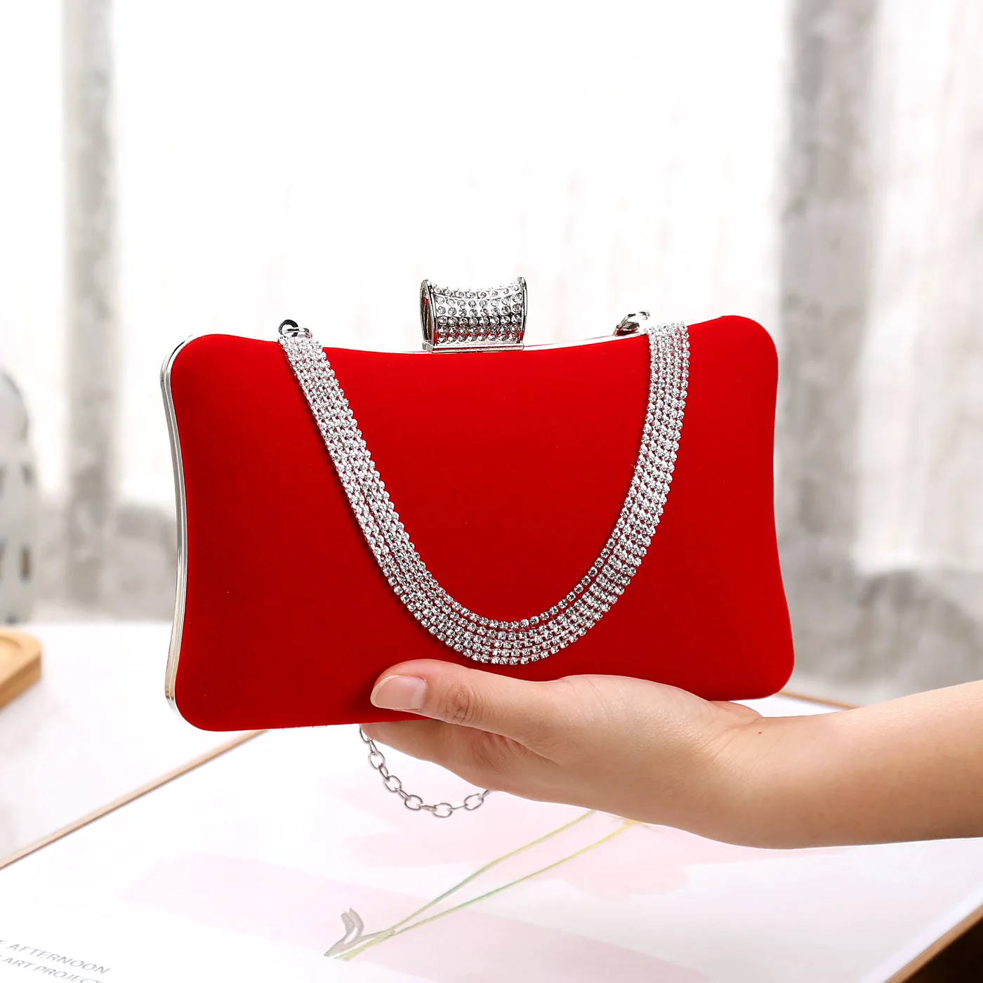 

U-образная вечерняя сумка ручной работы с инкрустацией бриллиантами, женская модная сумка для вечеринок, банкетов, свадеб, вечерних нарядов, блестящий клатч Bolsa Grife Luxo