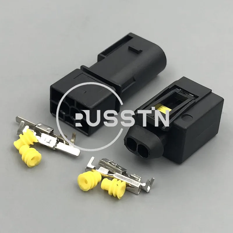 2 Hole Auto Sealed Kostal Connector Housing Waterproof Plug AC Assembly 09441241 09441211 For VW BMW Ford 09 4412 61 52555 0