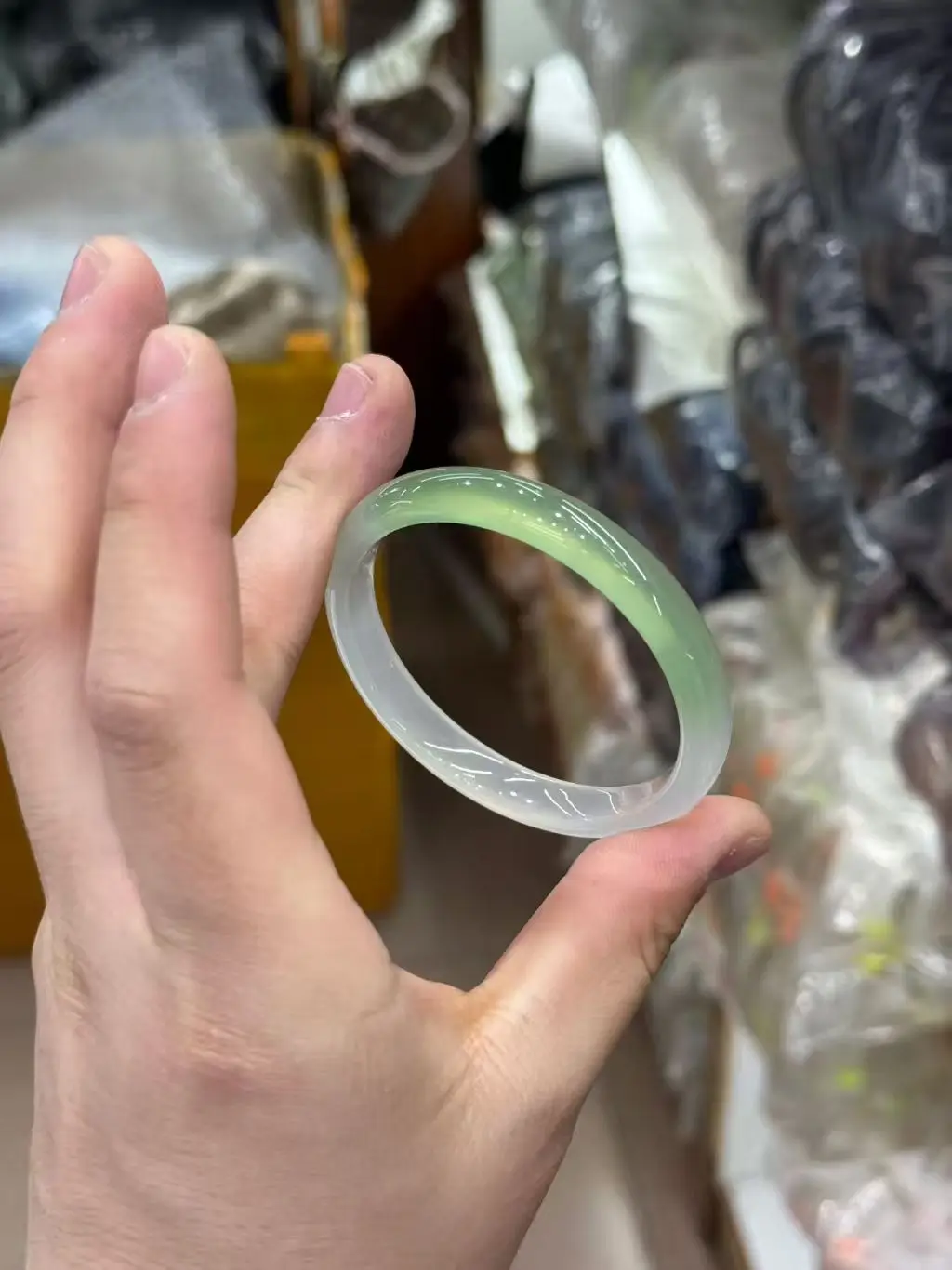 

New Natural Jade Stone Exquisite Bracelet Elegant Delicate Bangles Top Selling Jewelry Ice Green Crafts Fine Jewellry