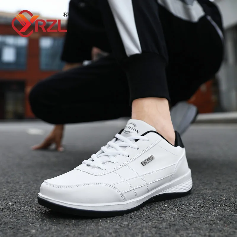YRZL Men Shoes Sports Sneakers Shoes Non Slip Lightweight Lace Up Leisure Shoe Footwear Tennis Walking Men Shoes Masculino