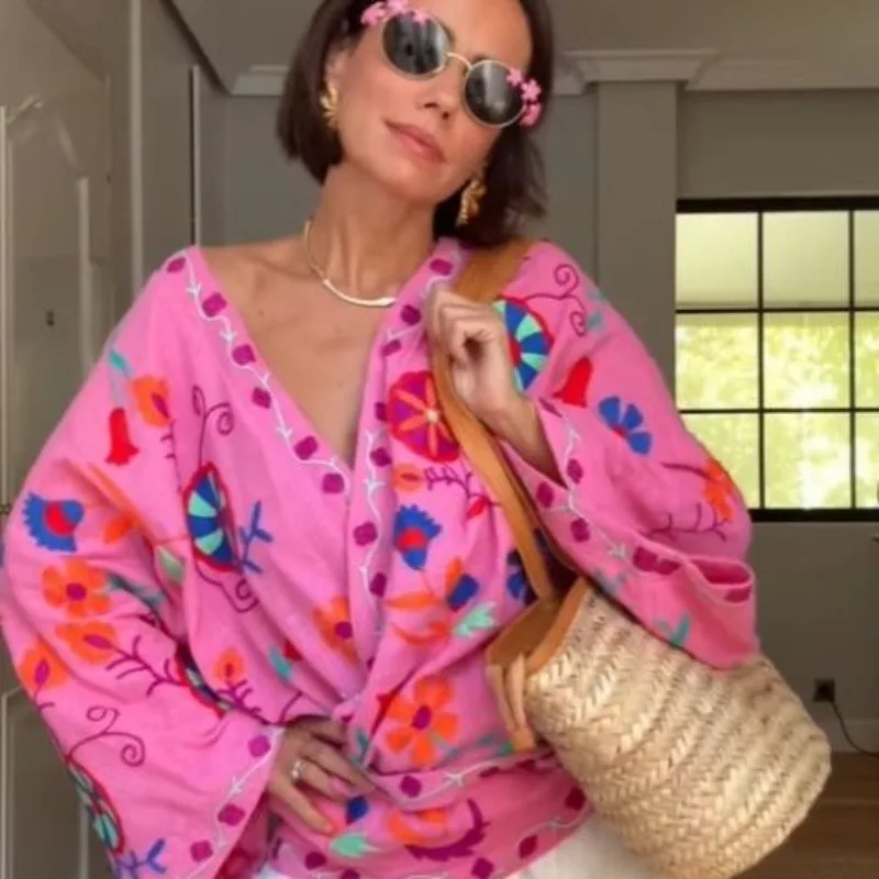 Estilo casero nueva moda temperamento ropa de mujer cárdigan bordado chaqueta espacial exquisita Simple tendencia Casual Retro