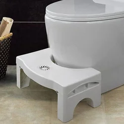 Folding toilet stool, bathroom plastic anti slip, elderly, pregnant, children's special thick cushion footstool