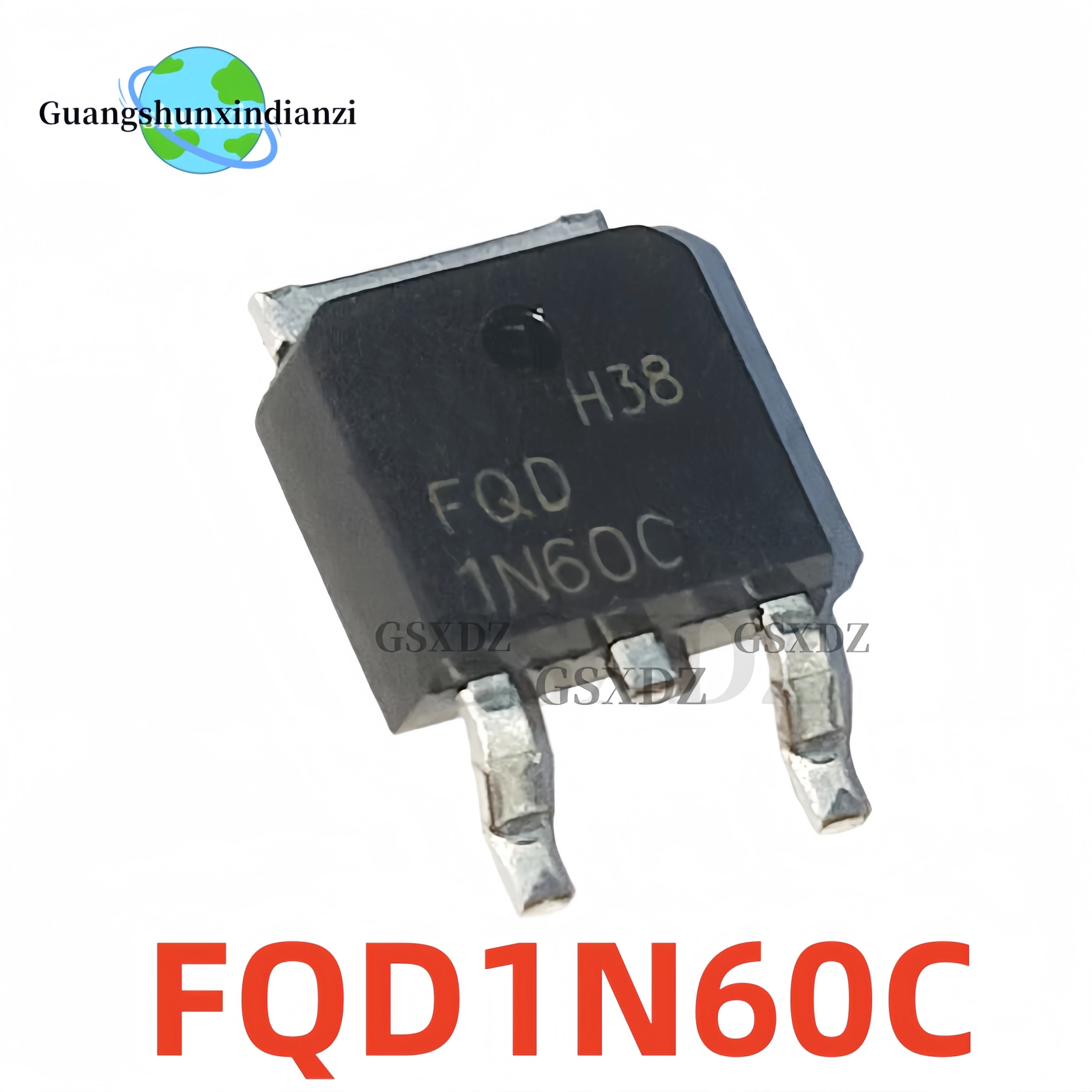 10pcs FQD1N60C FQD2N60C FQD30N06C FQD4N60C FQD5N60C FQD6N60C FQD7N60C FQD8N60C FQD10N60C TO-252 MOSFET