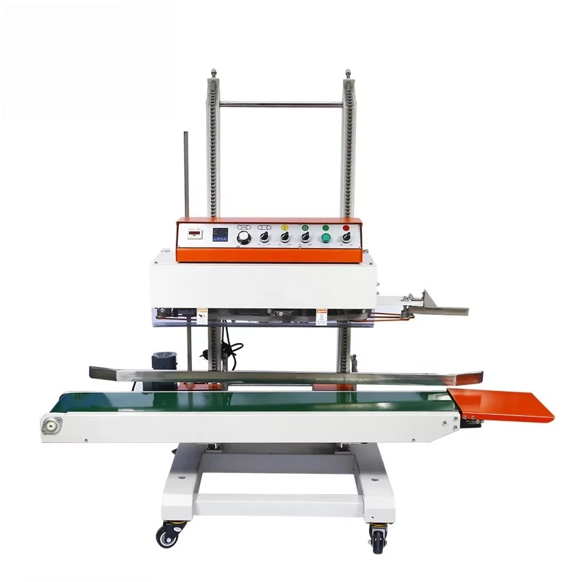QLF-1680 Industrial Automatic Vertical Continuous Band Sealer For Big Plastic Bags Sealing Packing Machine