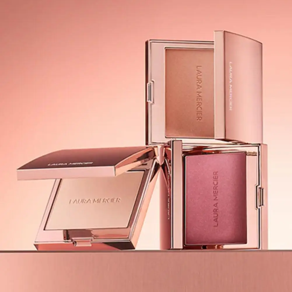 Laura Jednokolorowy Róż do Policzków w Puderze z Efektem Soft Matte Rozjaśnia Twarz, Modeluje Kontury i Tworzy Naturalny, Rozświetlający Wygląd Makijażu