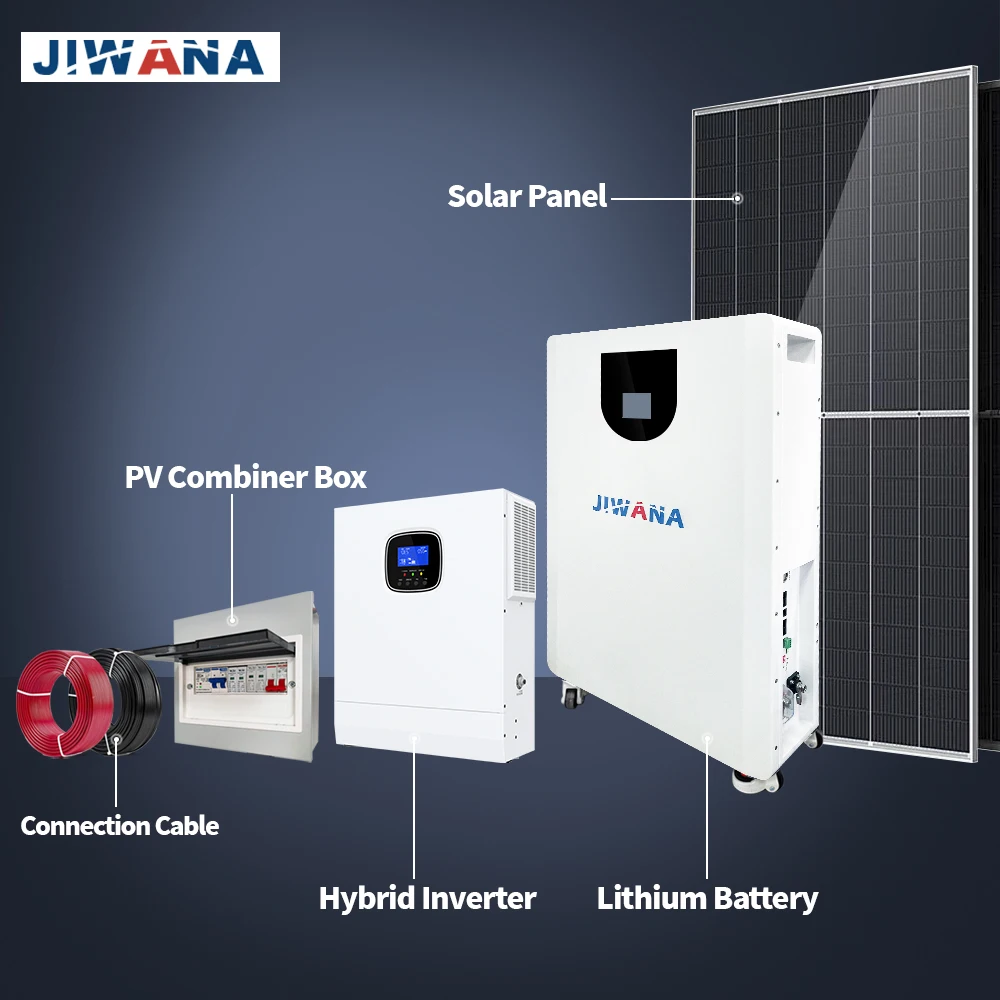 JIWANA 5kw 10kw 15kw 20kw Solar Island System Ac 3 Phase 48V Off Grid Solar System With Full Solar System Mounting Kits